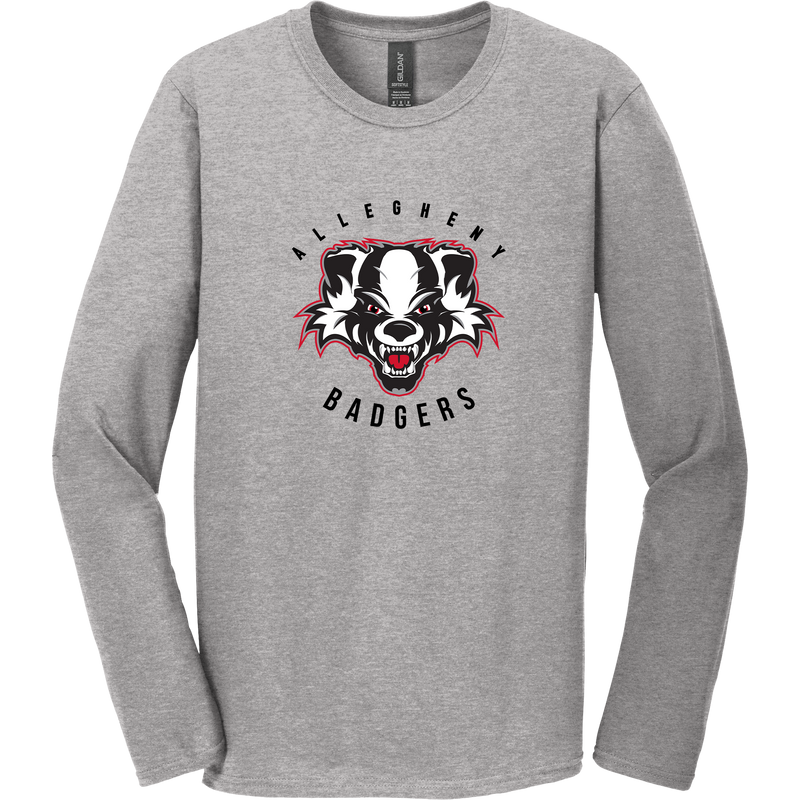 Scary Badgers Softstyle Long Sleeve T-Shirt