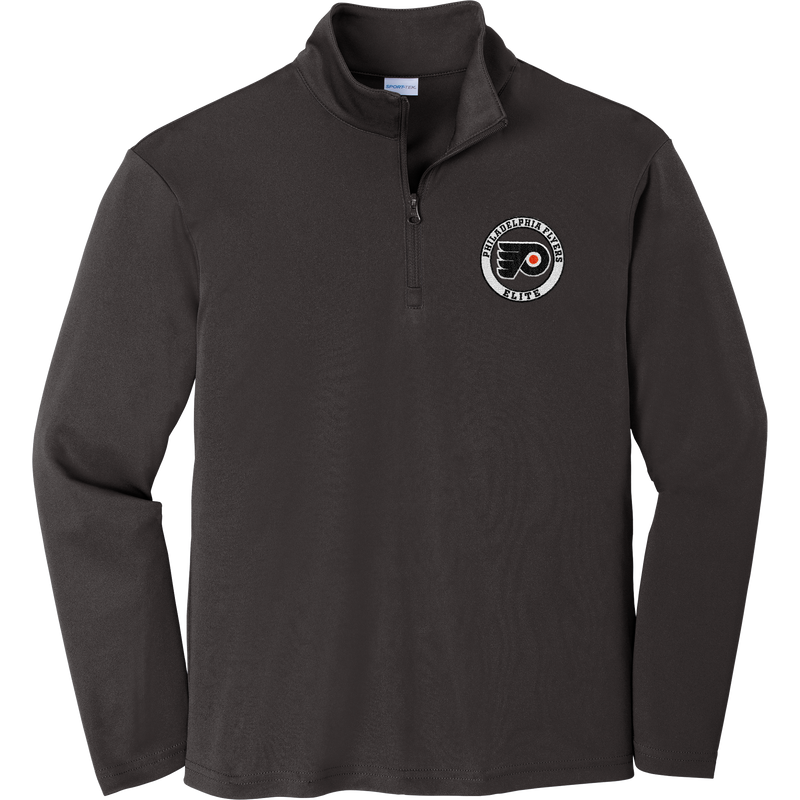 Philadelphia Flyers Elite Youth PosiCharge Competitor 1/4-Zip Pullover