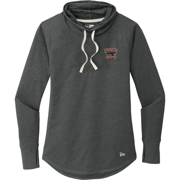 Biggby Bombers New Era Ladies Sueded Cotton Blend Cowl Tee