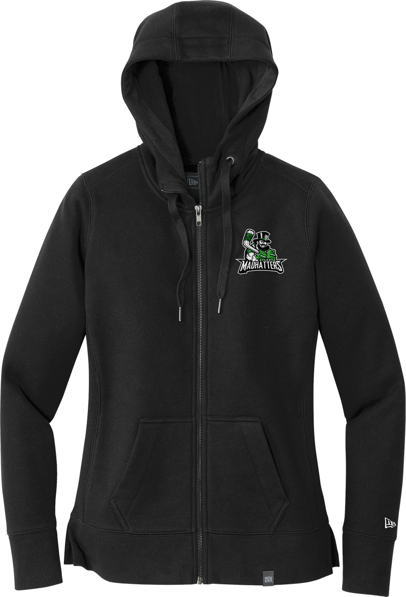 Atlanta Madhatters New Era Ladies French Terry Full-Zip Hoodie