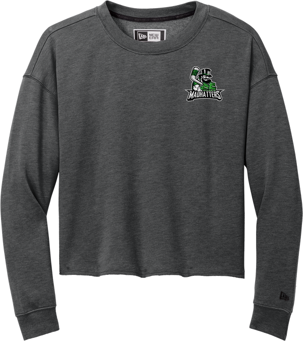 Atlanta Madhatters New Era Ladies Tri-Blend Fleece Crop Crew