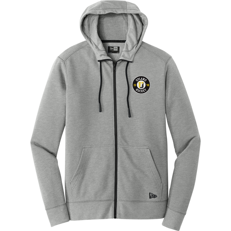 Upland Country Day School New Era Tri-Blend Fleece Full-Zip Hoodie