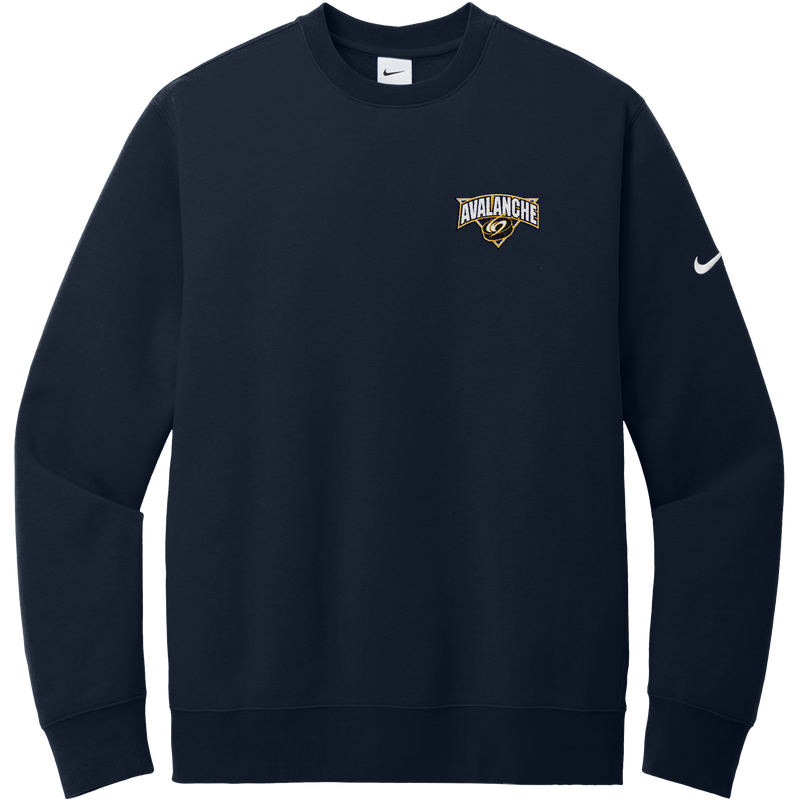 Avalanche Nike Club Fleece Sleeve Swoosh Crew