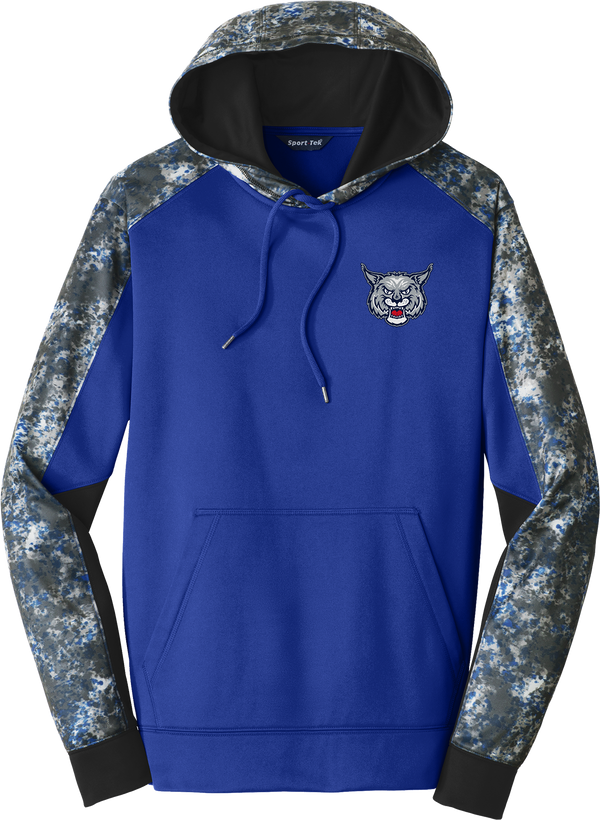 CT Bobcats Sport-Wick Mineral Freeze Fleece Colorblock Hooded Pullover