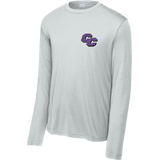 Curry College (Bleed Purple CC) Youth Long Sleeve PosiCharge Competitor Tee